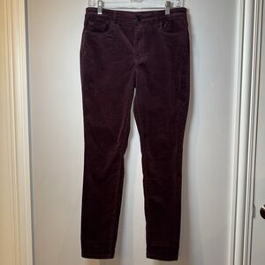 STS Blue Ellie Jeans Sz 28 High Rise Ankle Skinny Stretch Maroon Velvet Courdory